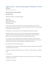 Opening Remarks by Thorbjørn Jagland, Secretary General