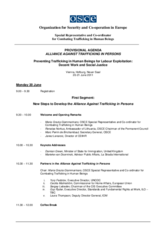Provisonal Agenda (dated 8 June 2011) - 11th Alliance Conference