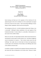 Segment 1: Speech by Guy Ryder, ILO