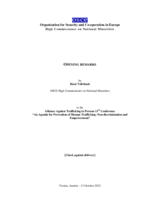 Opening: Speech by Knut Vollebaek, OSCE High Commissioner on National Minorities