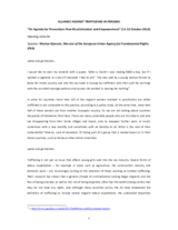 Opening: Speech by Morten Kjaerum, Director, European Union Agency for Fundamental Rights