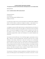 Opening: Speech by Lamberto Zannier, OSCE Secretary General