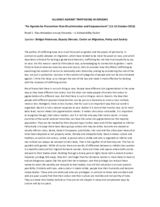 Panel 1: Speech by Bridget Anderson, Deputy Director, Centre on Migration, Policy and Society