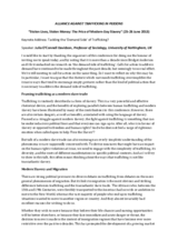 Keynote Speech by Julia O’Connell Davidson, Professor of Sociology, University of Nottingham, UK