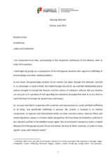 Opening Remarks by Teresa Morais, Secretary of State for Parliamentary Affairs and Equality, Portugal