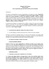 Remarks by Manon Derriennic