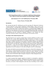 Joint statement on EU Anti-Trafficking Day (18 October)