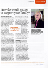 Article by Special Representative on combating human trafficking Eva Biaudet in Blue Wings magazine