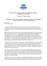 Closing remarks by Pertti Torstila, Secretary of State, Ministry for Foreign Affairs of Finland, Representative of the OSCE Chairmanship