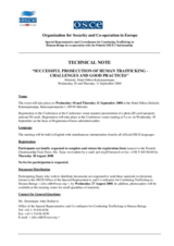 Technical note (conference details and recommended hotels)