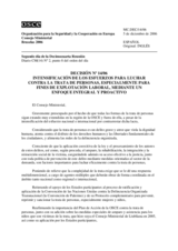 Decision No. 14/06 Enhancing efforts to combat trafficking in human beings, including for labour exploitation, through a comprehensive and proactive approach (es)