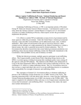 Statement of Tessa L. Platt, Counsel, United States Department of Justice