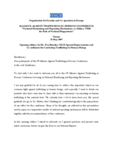 Opening address by Eva Biaudet, OSCE Special Representative and Co-ordinator for Combating Trafficking In Human Beings