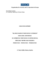 Executive summary of the High-Level Conference on Combating Trafficking in Human Beings