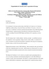 Speech by Marc Perrin de Brichambaut, OSCE Secretary General