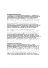 Response of the US Government to the country assessment by the Special Representative on Trafficking in Human Beings
