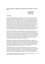 Day 1 - Narco-Terrorism: Terrorism and Drug Trafficking: The Approach by the Organization of American States Day 1 - Narco-Terrorism: Terrorism and Drug Trafficking: The Approach by the Organization of American States