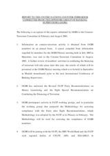 Day 2 - WG 2: The Offshore Group of Banking Supervisors Report to the UNCTC Day 2 - WG 2: The Offshore Group of Banking Supervisors Report to the UNCTC