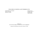 Conference document: Work plan of the Inter-American Committee against Terrorism Conference document: Work plan of the Inter-American Committee against Terrorism