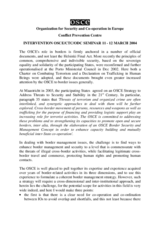 Day 2 - WG3: OSCE Conflict Prevention Centre intervention Day 2 - WG3: OSCE Conflict Prevention Centre intervention