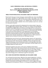 Day 1 - Narco-Terrorism: SECI Center Anti-Terrorism Task Force - Global and Regional Review Day 1 - Narco-Terrorism: SECI Center Anti-Terrorism Task Force - Global and Regional Review