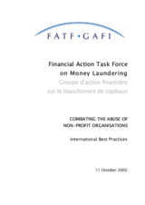 Day 1 - Non-Banking Conduits: FATF Combating the Abuse of Non-Profit Organizations - International Best Practices Day 1 - Non-Banking Conduits: FATF Combating the Abuse of Non-Profit Organizations - International Best Practices