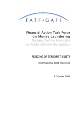 Day 1 - Non-Banking Conduits: FATF Freezing Terrorist Assets, International Best Practices Day 1 - Non-Banking Conduits: FATF Freezing Terrorist Assets, International Best Practices