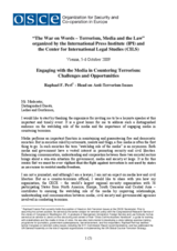 Engaging with the Media in Countering Terrorism: Challenges and Opportunities