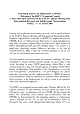 Day 1 - Opening: OSCE CiO opening address Day 1 - Opening: OSCE CiO opening address