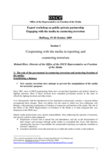 Address by Roland Bless, Director, Office of the OSCE Representative on Freedom of the Media