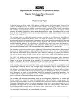 Project Concept Paper on Regional Workshop on Travel Documents Central Asia