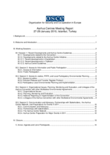 Aarhus Centres Meeting Report, 27-29 January 2010