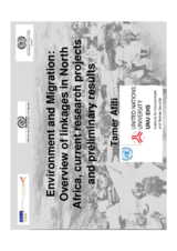 Presentation Mr. Afifi, Junior Academic Officer, Environmental Change and Forced Migration, United Nations University - Institute for Environment and Human Security (UNU-EHS)