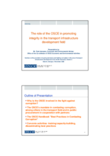 Presentation by Roel Janssens, Office of the Co-ordinator of OSCE Economic and Environmental Activities (OCEEA)