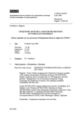 Journal of the 5th Day of the Twelfth Meeting of the Economic Forum (fr)