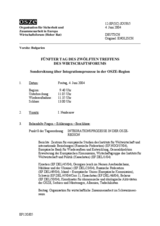 Journal of the 5th Day of the Twelfth Meeting of the Economic Forum (de)