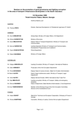 List of participants