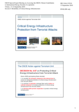 Presentation by Mr. Reinhard Uhrig, Anti-Terrorism Unit, OSCE Secretariat