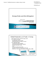 Presentation by Mr. Boyko Nitzov, Director of Programs, Dinu Patriciu Eurasia Center, the Atlantic Council, United States of America