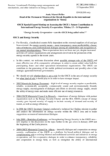 Statement by Amb. Marcel Pesko, Head of the Permanent Mission of Slovakia to the OSCE