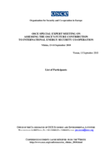 List of Participants