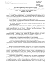 Statement by the Speaker Mr. Nigmatzhan Issingarin, President of Association of National Freight Forwarders, Kazakhstan