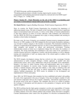 Presentation by Panellist Mr. Daniel Perrier, Member of the Capacity Building Directorate, WCO