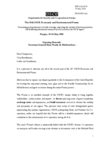 Opening Remarks by Amb. Marc Perrin de Brichambaut, OSCE Secretary General