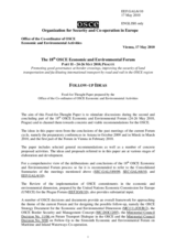 Food-for-Thought Paper by OCEEA, Follow-up Ideas