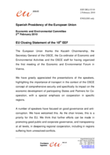 EU Closing Statement