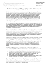 Statement: World Custom Organization&rsquo;s SAFE Framework of Standards: the Multilateral Approach by Mr. Eric Stewart, US Chamber of Commerce