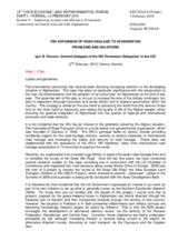 Slide Text: Road Transport Haulage from Europe to Afghanistan: Problems and Solutions by Mr. Igor Rounov, Head of the IRU Regional Office in Eurasia, International Road Transport Union (IRU)