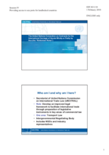 The United Nations Convention on Contracts for the International Carriage of Goods Wholly or Partly by Sea (the "Rotterdam Rules") by Ms. Kate Lannan, UNCITRAL