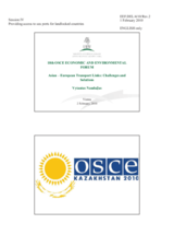 Asian-European Transport Links: Challenges and Solutions by Amb. Vytautas Nauduzas, Ministry of Foreign Affairs, Lithuania